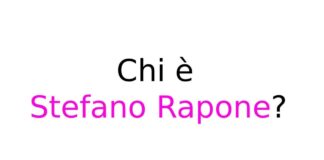 Chi è Stefano Rapone
