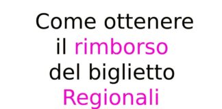Come ottenere il rimborso del biglietto dei treni Regionali