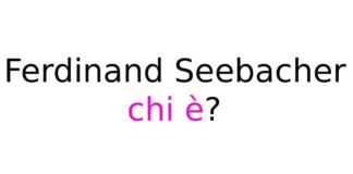 Ferdinand Seebacher chi è
