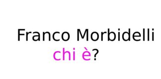 Franco Morbidelli chi è