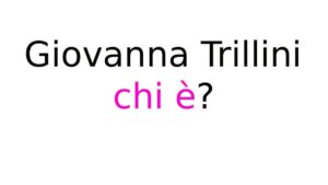 Giovanna Trillini chi è?