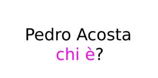 Pedro Acosta chi è