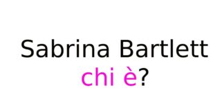 Sabrina Bartlett chi è