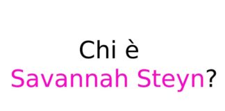 Savannah Steyn chi è