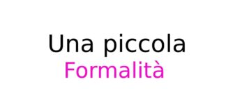 Una piccola formalità serie TV Rai