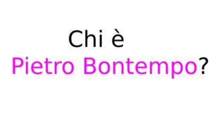 Chi è Pietro Bontempo Chi è Pietro Bontempo
