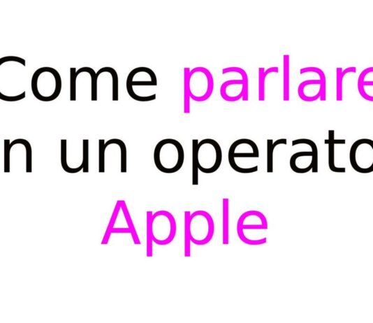 Come parlare con un operatore Apple