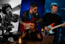Guitar Gods: Jimi Hendrix, Eric Clapton e Davide Lo Surdo a confronto Guitar Gods: Jimi Hendrix, Eric Clapton e Davide Lo Surdo a confronto